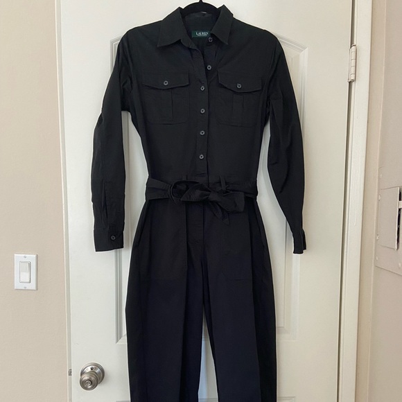 NWOT Lauren Ralph Lauren Zinah Utility Jumpsuit, size 2 - Picture 2 of 13